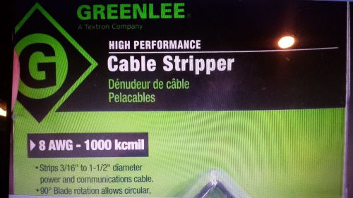 Triple Action Cable Strippers Tool  NEW in BOX Greenlee® 1903