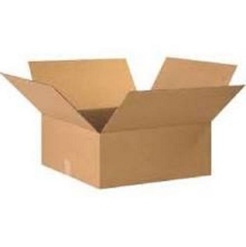 Corrugated cardboard flat shipping storage boxes 20&#034; x 20&#034; x 8&#034; (bundle of 15) for sale