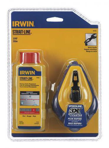 Irwin strait-line 100 ft metal handle includes marking chalk for sale