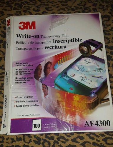 3M AF4300 Write-On Transparency Film 8.5&#034; x 11&#034; 82 count in box