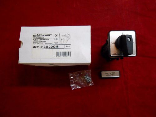 New in box salzer rotary cam switch m221-61336c003m1 7.5 kw 440v for sale