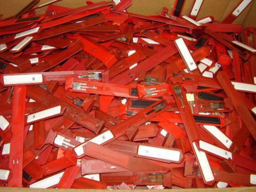 Lot of 987  Red Tag DVD Case Locks - Security clips