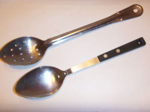 2 -  Stainless Chef&#039;s Serving Spoons