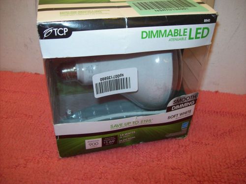 14W TCP BR40 LED 27K Dimmable Soft White, replaces 85 watt BULB, Free U.S ship!