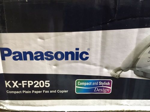 Panasonic KX-FP205 Plain Paper Thermal Fax and Copy Machine Fax KX-FP205 NEW