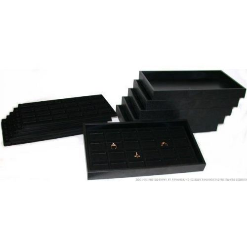 144 slot jewelry display insert &amp; 4 black trays for sale