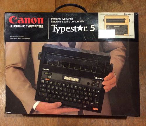Canon Electronic Personal Typewriter Typestar 5  * rare color *     # NZ6-0570