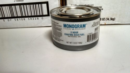 (66) Monogram Ethanol Gel 2hr Chafing Dish Fuel 7.0 oz    (889337)