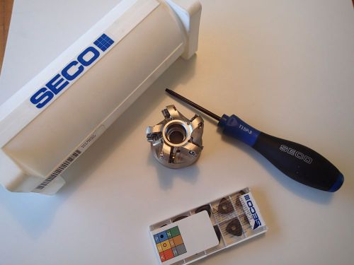 SECO  2.0&#034; CUTTING DIA. INDEXABLE HIGH FEED FACE MILL ,R220.21-02.00-R160.55A