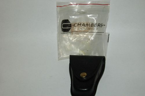 New Chambers Law Enforcement Black Leather handcuff Case UN001CCE
