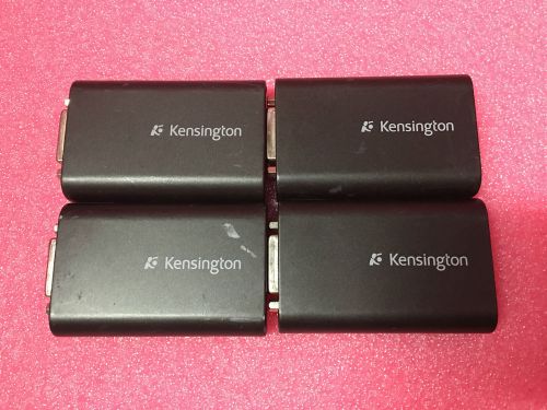 LOT OF 4 KENSINGTON DUAL MONITOR ADAPTAR USB K33907