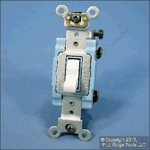 industrial pole for sale, Leviton white industrial toggle wall light quiet switch 15a bulk 1201-2w