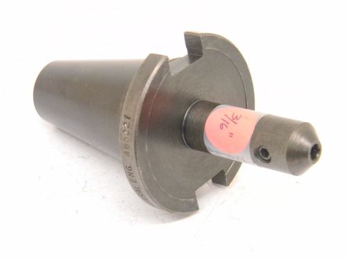 USED UNIVERSAL ENGINEERING NMTB40 QUICK CHANGE 3/16 x 2.37&#034; END MILL HOLDER