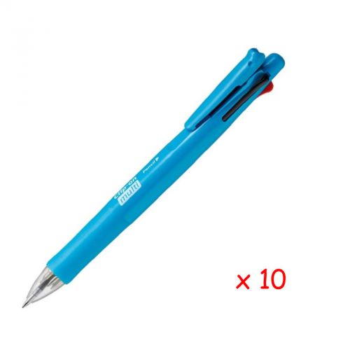 Zebra B4SA1 Clip-on multi F 0.7mm Multifunctional Pen (10pcs) - Light Blue