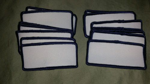 20 Blank Patches, Navy Bl 3.25 X 1.5 Rectangular Iron Embroidery Heat Press NEW