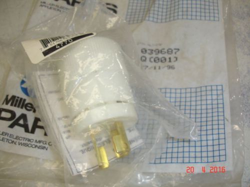 MILLER Electric Male Twist Lock 20 Amp 277 Volt $23 Nema L7-15 039-687