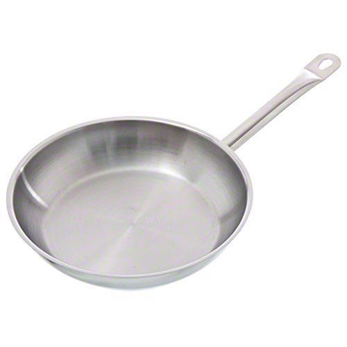 Pinch (FRYN-10)  9-1/2&#034; Induction Ready Natural Finish Stainless Steel Fry Pan
