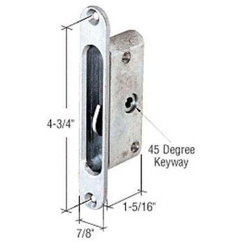 Crl 7/8&#034; wide diecast round end face plate mortise lock with 45 degree keyway for sale