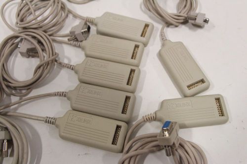 Lot of (7) Xilinx DLC4 5v XChecker Serial Cable Adapter Leads + Free Priority SH