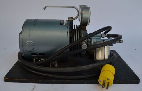 Gast 0211-V45F-G8CX Vacuum Pump With GE 1/6 Hp Motor 110VAC