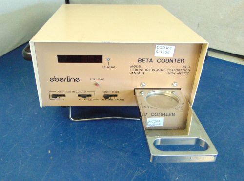 Eberline Beta Counter Model# BC-4 - No Power Cord To Test - S1208
