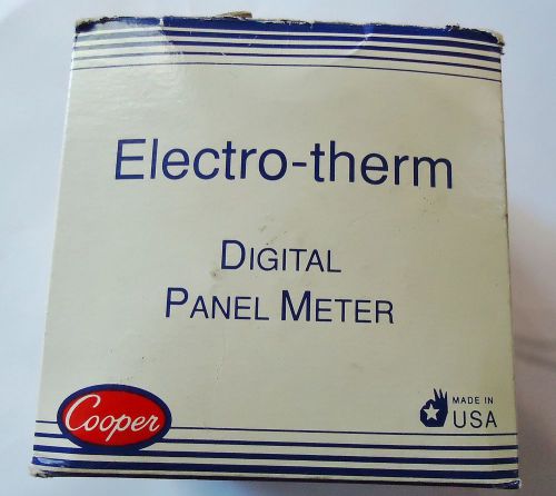 NEW ELECTRO-THERM DIGITAL PANEL METER PM 400K  61  115VAC, SERIAL3 C276207