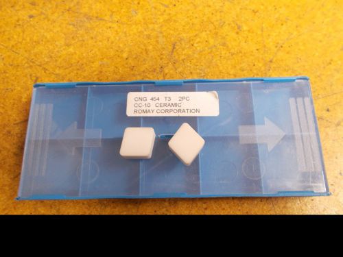 Romay Corporation CNG 454 T3 CC-10 Ceramic Inserts (Lot of 2)