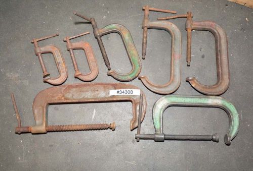 Lot of Assorted American Made C Clamps (Inv.34308)
