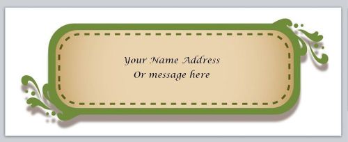 30 Personalized Vintage Return Address Labels Buy 3 get 1 free (bx61)