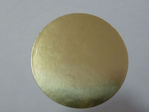 Notary Glossy Gold Foil smooth edge Seals 2&#034; Diameter Seals 20 labels sticker