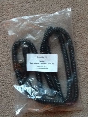 &#034;New&#034; Telco Retractable Ground Cord 40&#039; #W1BU  Free Shipping!!