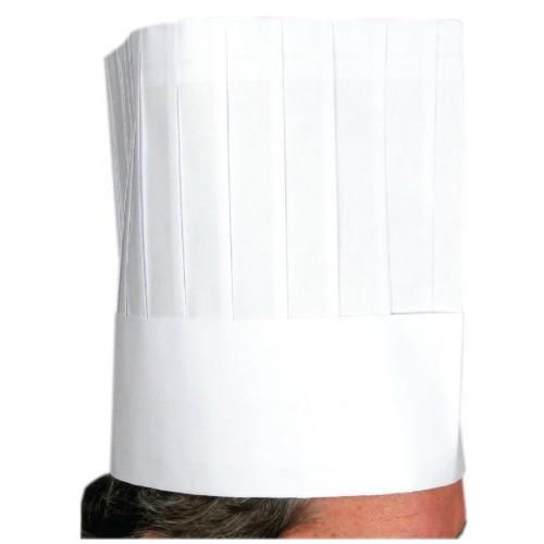 Winco Disposable 12-inch Paper Chef&#039;s Hat (10 Pcs/Bag) New