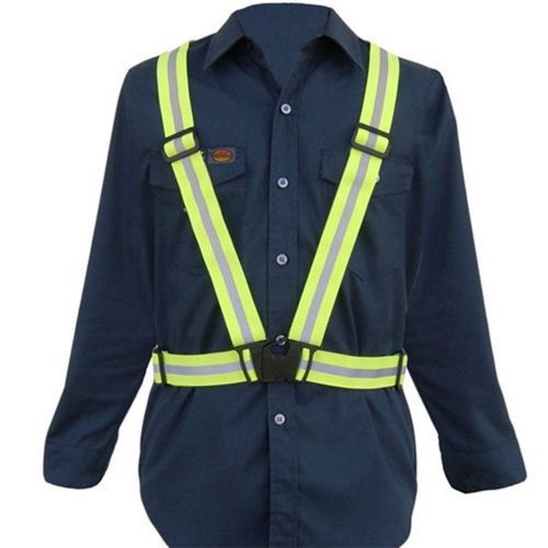 Adjustable Safety Security High Visibility Reflective Vest Stripes Belt Jacket