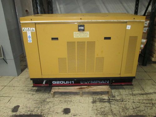 Olympian standby natural gas generator g20uh1 20kw 95hrs 3600rpms 120/208v 3ph for sale