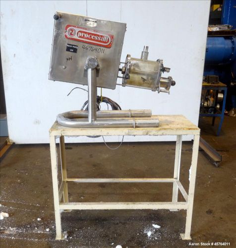 Used- processall tilt-a-mix lab size plow mixer, model 4 h/v, 304 stainless stee for sale
