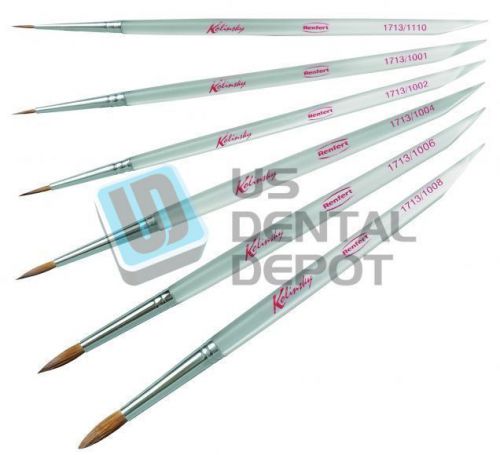 RENFERT Kolinsky Brushes- Size 1-2 Pcs 023-1713-1001 Us Dental Depot
