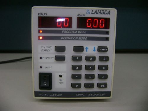 LAMBDA LLS-6060  POWER SUPPLY  0-60VOLTS  2.8 AMP