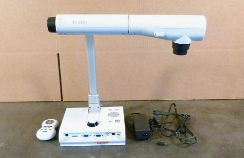 Elmo TT-02RX Document Camera with Power Supply and Remote Control