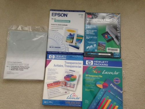 5 boxes,HP, 3M,factory sealed transparency film, 280 sheets total, free shipping