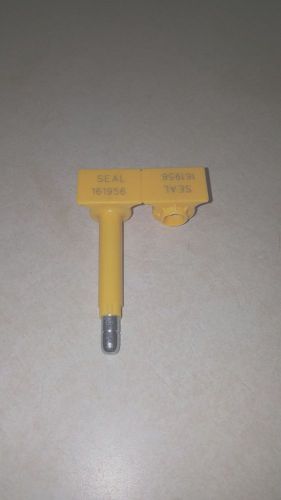 Truck/container seals &#034; snap tracker &#034; 1 1/4&#034; yellow for sale