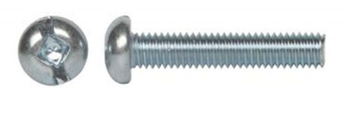 Slotted square machine screw (qty 180) #6-32 x 3/8&#034; round head zinc (110161620) for sale