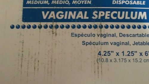 DUKAL Corporation 6660 Disposable Vaginal Speculum, Medium 1 Case (100)pc