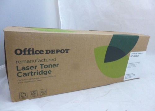 HP Color 124A LaserJet Toner Cartridge Office Depot Repurposed Q6001A : Cyan
