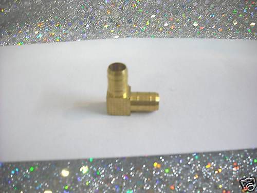 Brass, BARBED, TUBE Elbow, Double Barbed, For 3/8&#034; I.D. Tube