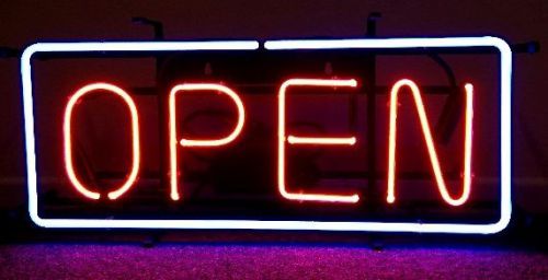Wholesale Lot of 10 Neon Open Signs-24 &#034; X 12&#034;