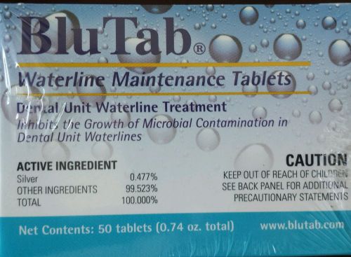 BluTab Blu Tab Dental Unit Waterline Maintenance Treatment 50 Tablets 2 L Bottle