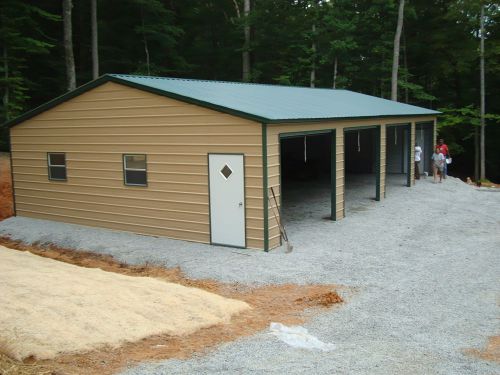 30 x 46 x 9 Metal Building Delivered and Installed - Four Car garage Special!