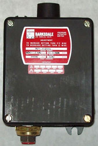 Barksdale b2t bourdon tube pressure switch b2t-a120ss for sale