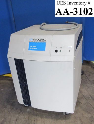 Cti-cryogenics is-1000 cryo compressor lv amat quantum x 3620-00503r used works for sale