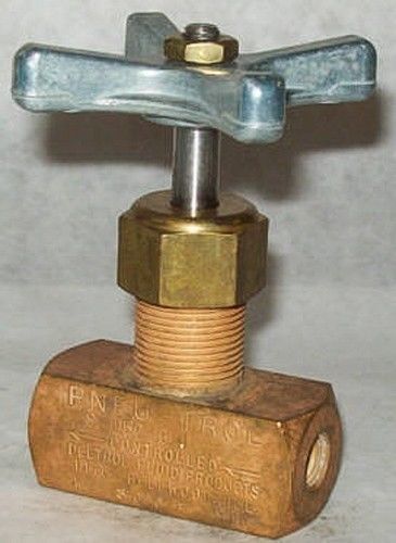 Deltrol 1/8&#034; 3000 psi brass globe needle valve s150b1 for sale